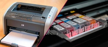Inkjet printers vs. laser printers