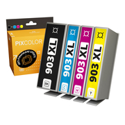 Compatible PixColor HP 903XL Pack of 4 Ink Cartridges Anti-Firmware Update