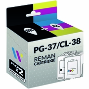 Compatible Canon PG-37/CL-38 Black/Colour Pack of Cartridges