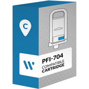 Compatible Canon PFI-704 Cyan Cartridge