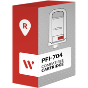 Compatible Canon PFI-704 Red Cartridge