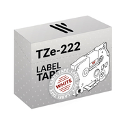 Compatible Brother TZe-222 Red/White Laber Printer Tape