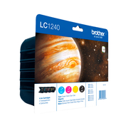 Brother LC1240  Value Pack of 4 Ink Cartridges Original