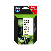 HP 302 Multicolour Black/Colour Pack of 2 Ink Cartridges Original