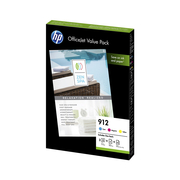 HP 912  Officejet Value Pack of 3 Ink Cartridges Original