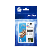 Brother LC421 Value Pack of 4 Ink Cartridges Original