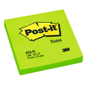 Post-it Notas Adhesives 76 x 76 mm (100 sheets) (Verde)