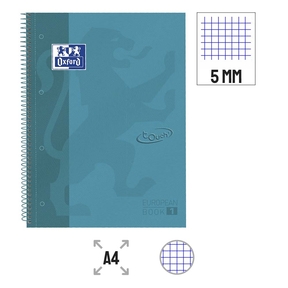 Oxford Notebook A4 Soft Touch Soft Cover 5x5 mm (Denim)
