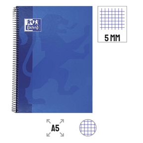 Oxford A5 Notebook Glossy Cover 5x5 mm (Blue)