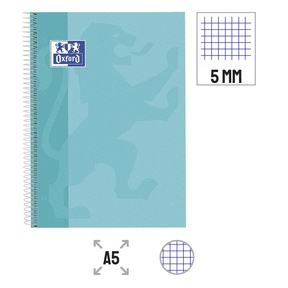Oxford A5 Notebook Glossy Cover 5x5 mm (Ice Mint)