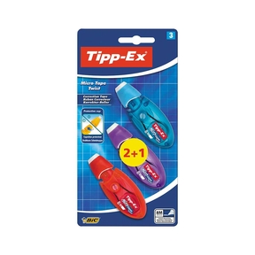 Corrector Tipp-Ex Microtape Twist (Blister 2+1 Pcs.)