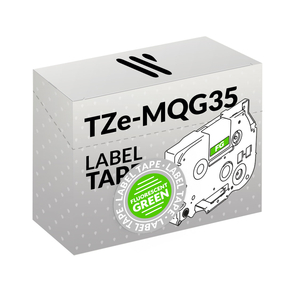 Compatible Brother TZe-MQG35 White/Green
