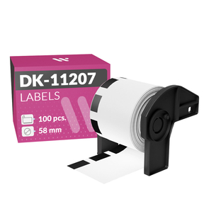 Brother DK-11207 Compatible CD/DVD Labels (58.0 mm – 100 Pcs.)