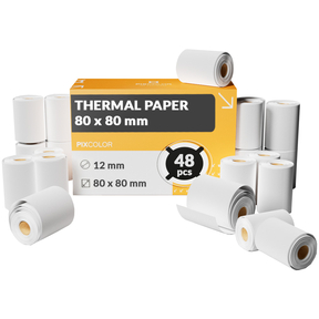 PixColor Thermal Paper 80x80 mm (Box of 48 Pcs.)