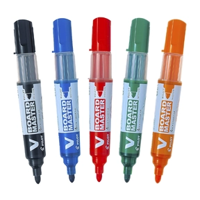 Pilot V Board Master M Whiteboard Marker 5 Pack