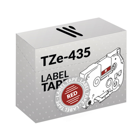 Compatible Brother TZe-435 White/Red