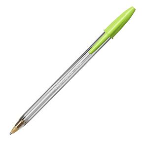 Bic Cristal Fun Lime Green Ballpoint Pen