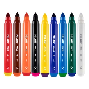 Milan 643 Maxi Magic Pens Box 8 Pcs. + 2 Pcs. Magic Markers - Webcartridge