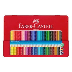 Faber-Castell Grip Coloured Pencils (Metallic Box 36 pcs.)