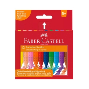 Faber-Castell Erasable Crayons (Box 12 pcs.)