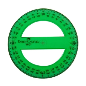 Faber-Castell Protractor Circle 13 cm Graduated