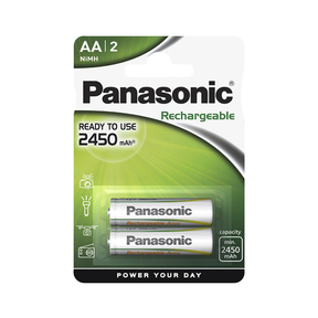 Panasonic AA 2.450 mAh Rechargeable  (2 Und.)