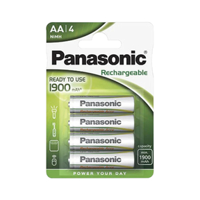 Panasonic AA 1.900 mAh Rechargeable  (4 Und.)