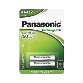 Panasonic AAA 750 mAh Rechargeable (2 Und.)