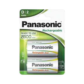 Panasonic D 2.800 mAh Rechargeable (2 Und.)