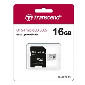 Transcend microSD UHS-I 300S (+Adapter) 16GB