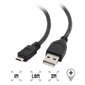 USB to microUSB cable Black