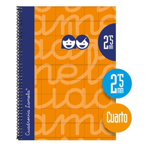 Lamela Hard Cover Notebook Quarter 2,5 mm (Orange)