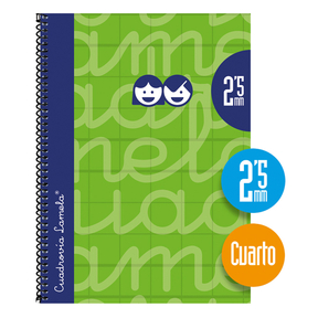 Lamela Hard Cover Notebook Quarter 2,5 mm (Green)