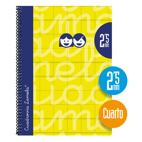 Lamela Notebook Hard Cover Quarter 2,5 mm (Yellow)