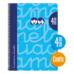 Lamela Notebook Hard Cover Quarter 4 mm (Blue)