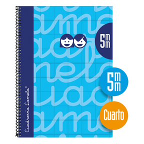 Lamela Notebook Hard Cover Quarter 5 mm (Blue)
