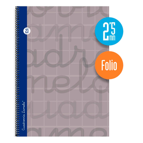 Lamela Hard Cover Notebook Folio 2,5 mm (Gray)