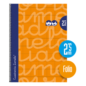 Lamela Hard Cover Notebook Folio 2,5 mm (Orange)