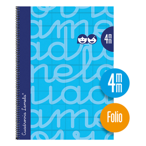 Lamela Hard Cover Notebook Folio 4 mm (Blue)