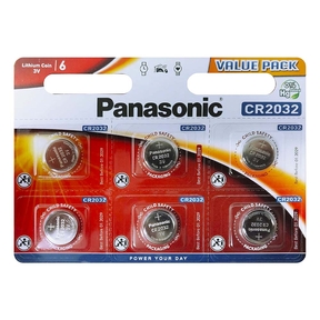 Panasonic Lithium Power CR2032 (6 Pcs.)