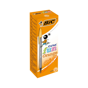 BIC Cristal Fun (Pack 20 Pcs.) (Orange)