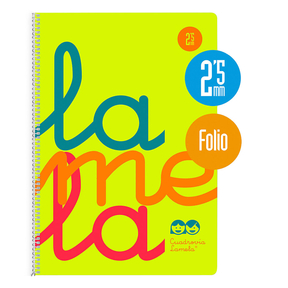 Lamela Notebook Polypropylene / Folio 2,5 mm (Yellow)