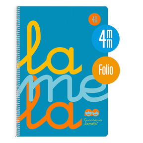 Lamela Notebook Polypropylene / Folio 4 mm (Blue)