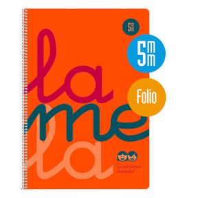 Lamela Notebook Polypropylene / Folio 5 mm (Orange)