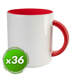 PixColor Red Sublimation Mug - Premium AAA Quality (Pack 36)