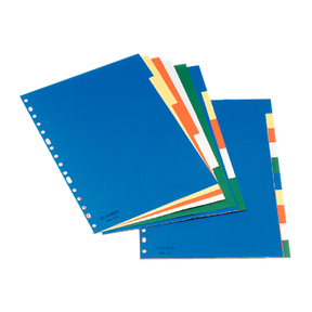 Esselte A4 Plastic Dividers with Index (5 Tabs)