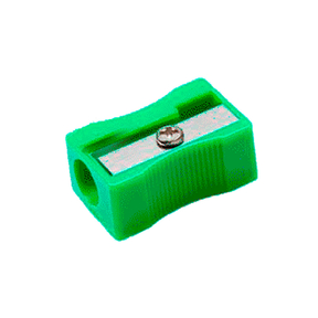 Simple Plastic Pencil Sharpener (Green)