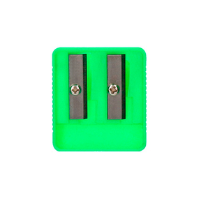 Double Plastic Pencil Sharpener (Green)
