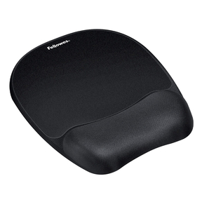 Fellowes Mouse Pad with Wrist Rest Black