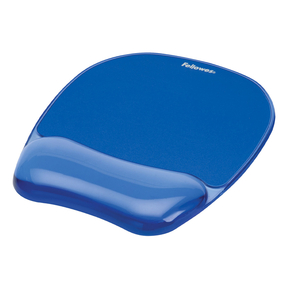 Fellowes Stain Resistant Mouse Pad with Wrist Rest (Blue)